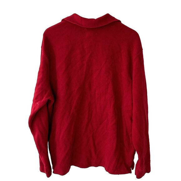 Polo Ralph Lauren Pullover Quarter Zip Mens Size XXL Red Knit Preppy Classic - Picture 5 of 5